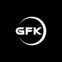 gfk logo diseño, inspiración para un único identidad. moderno elegancia y creativo diseño. filigrana tu éxito con el sorprendentes esta logo. vector