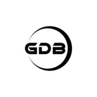 gdb logo diseño, inspiración para un único identidad. moderno elegancia y creativo diseño. filigrana tu éxito con el sorprendentes esta logo. vector