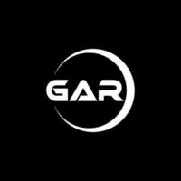 GAR Logo Design, Inspiration for a Unique Identity. Modern Elegance and Creative Design. Watermark Your Success with the Striking this Logo. vector