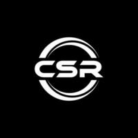 CSR Logo Design, Inspiration for a Unique Identity. Modern Elegance and Creative Design. Watermark Your Success with the Striking this Logo. vector