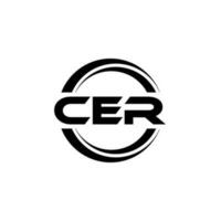 CER Logo Design, Inspiration for a Unique Identity. Modern Elegance and Creative Design. Watermark Your Success with the Striking this Logo. vector