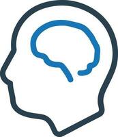 Brain idea symbol icon vector image. Illustration of the creative intelligence think design image. EPS 10