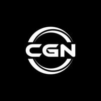 cgn logo diseño, inspiración para un único identidad. moderno elegancia y creativo diseño. filigrana tu éxito con el sorprendentes esta logo. vector