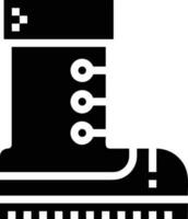 Boots symbol icon vector image. Illustration of the boot footwear shoe design image. EPS 10