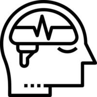 Brain idea symbol icon vector image. Illustration of the creative intelligence think design image. EPS 10