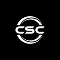 CSC Logo Design, Inspiration for a Unique Identity. Modern Elegance and Creative Design. Watermark Your Success with the Striking this Logo. vector