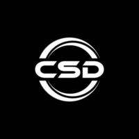 CSD Logo Design, Inspiration for a Unique Identity. Modern Elegance and Creative Design. Watermark Your Success with the Striking this Logo. vector