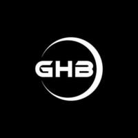 ghb logo diseño, inspiración para un único identidad. moderno elegancia y creativo diseño. filigrana tu éxito con el sorprendentes esta logo. vector