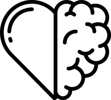 Brain idea symbol icon vector image. Illustration of the creative intelligence think design image. EPS 10