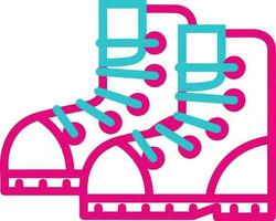 Boots symbol icon vector image. Illustration of the boot footwear shoe design image. EPS 10