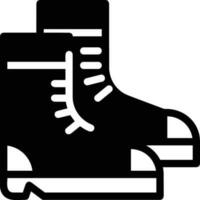 Boots symbol icon vector image. Illustration of the boot footwear shoe design image. EPS 10