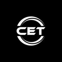 CET Logo Design, Inspiration for a Unique Identity. Modern Elegance and Creative Design. Watermark Your Success with the Striking this Logo. vector
