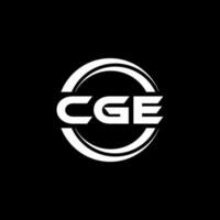 CGE Logo Design, Inspiration for a Unique Identity. Modern Elegance and Creative Design. Watermark Your Success with the Striking this Logo. vector