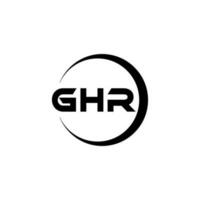 ghr logo diseño, inspiración para un único identidad. moderno elegancia y creativo diseño. filigrana tu éxito con el sorprendentes esta logo. vector