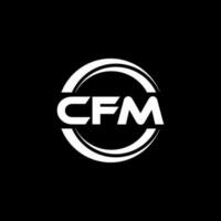 CFM Logo Design, Inspiration for a Unique Identity. Modern Elegance and Creative Design. Watermark Your Success with the Striking this Logo. vector