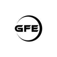 gfe logo diseño, inspiración para un único identidad. moderno elegancia y creativo diseño. filigrana tu éxito con el sorprendentes esta logo. vector