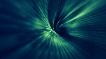 abstract donker blauw groen etherisch spiraal licht tunnel. lus, vol hd beweging achtergrond animatie. video