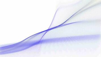 resumen movimiento antecedentes animación con un hermosa suavemente fluido azul púrpura digital fractal ola. esta sencillo limpiar resumen tecnología concepto antecedentes es lleno hd y un sin costura bucle. video