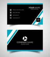 Double-sided creative and modern business card template. Vector illustration