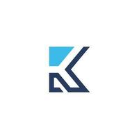 Letter K logo vector with modern creative and simple idea