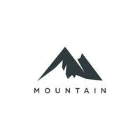 montaña logo vector con moderno resumen idea