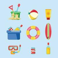 Beach Holiday Stuff Graphic vector