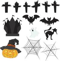 Resources for Designing Media for Halloween vector