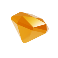 3d abstrakt form gyllene diamant geometrisk. realistisk glansig guld Färg lyx mall dekorativ design illustration. minimalistisk ljus attrapp isolerat transparent png