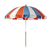 Striped beach umbrella png