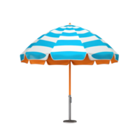 Striped beach umbrella png