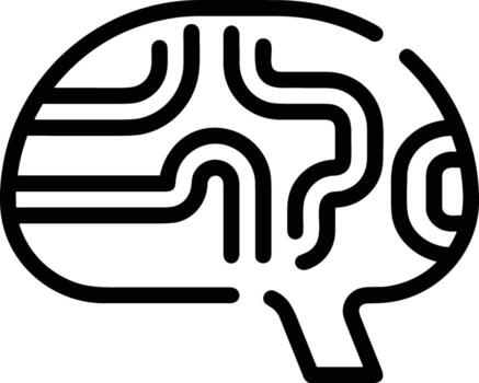 Brain idea symbol icon vector image. Illustration of the creative intelligence think design image. EPS 10