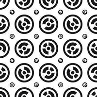 Abstract black and white geometry shape seamless pattern background, Vector