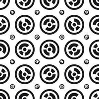 Abstract black and white geometry shape seamless pattern background, Vector