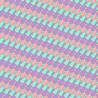 Seamless pattern abstract shape of a Duck in pink, green, and purple pastel color, Vector for fabric, wrapping, wallpaper, textile