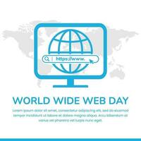 Vector graphic of world wide web illustrations good for world wide web day celebration