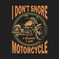 Motorcycle t shirt vector
