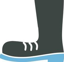 Boots symbol icon vector image. Illustration of the boot footwear shoe design image. EPS 10