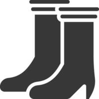 Boots symbol icon vector image. Illustration of the boot footwear shoe design image. EPS 10