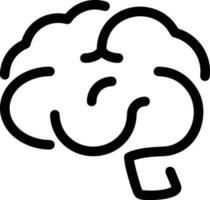 Brain idea symbol icon vector image. Illustration of the creative intelligence think design image. EPS 10