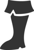 Boots symbol icon vector image. Illustration of the boot footwear shoe design image. EPS 10