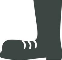 Boots symbol icon vector image. Illustration of the boot footwear shoe design image. EPS 10