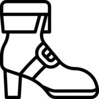 Boots symbol icon vector image. Illustration of the boot footwear shoe design image. EPS 10