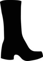 Boots symbol icon vector image. Illustration of the boot footwear shoe design image. EPS 10