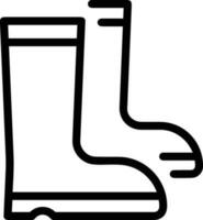 Boots symbol icon vector image. Illustration of the boot footwear shoe design image. EPS 10