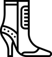 Boots symbol icon vector image. Illustration of the boot footwear shoe design image. EPS 10