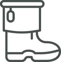 Boots symbol icon vector image. Illustration of the boot footwear shoe design image. EPS 10