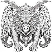 Chimera Coloring Pages For Adults photo