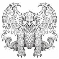 Chimera Coloring Pages For Adults photo