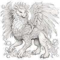 Chimera Coloring Pages For Adults photo