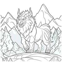 Chimera Coloring Pages For Adults photo